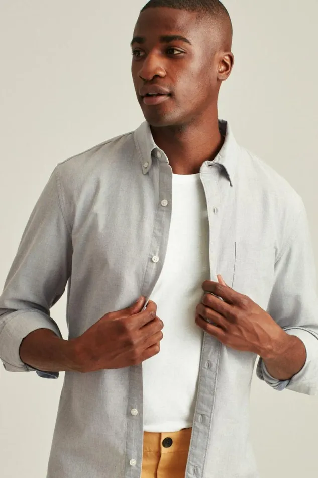 Men Everyday Oxford Shirt Grey Bonobos Casual Shirts