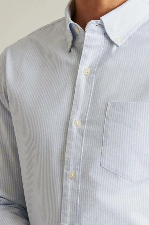 Men Everyday Oxford Shirt Lilac Chelsea Stripe Bonobos Business Casual Shirts