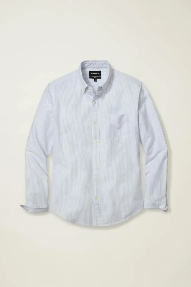 Men Everyday Oxford Shirt Lilac Chelsea Stripe Bonobos Business Casual Shirts