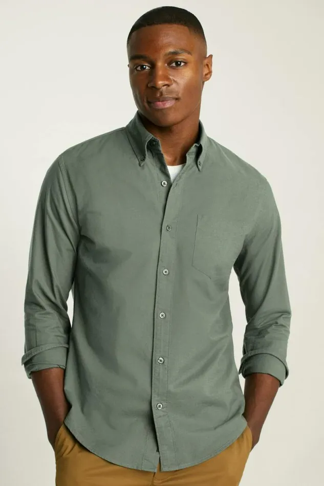 Men Everyday Oxford Shirt Olive Oxford Bonobos Business Casual Shirts