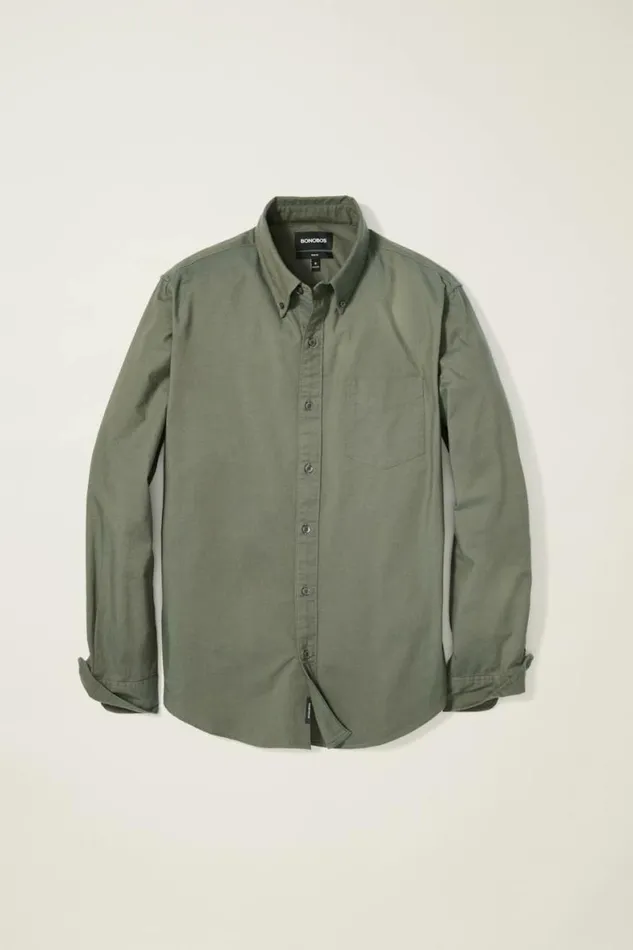 Men Everyday Oxford Shirt Olive Oxford Bonobos Business Casual Shirts