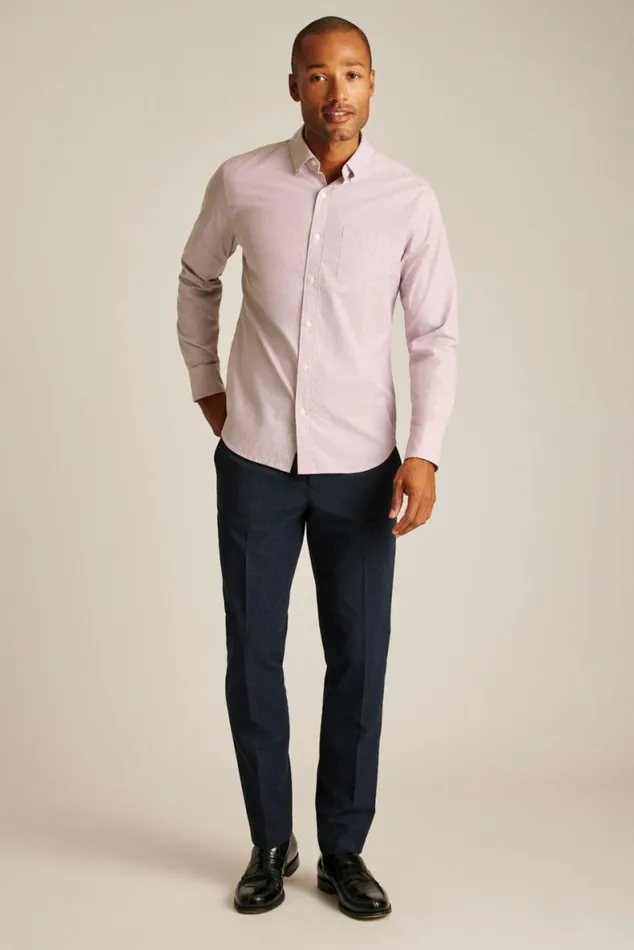 Men Everyday Shirt Mauve Orchid Texture Bonobos Business Casual Shirts