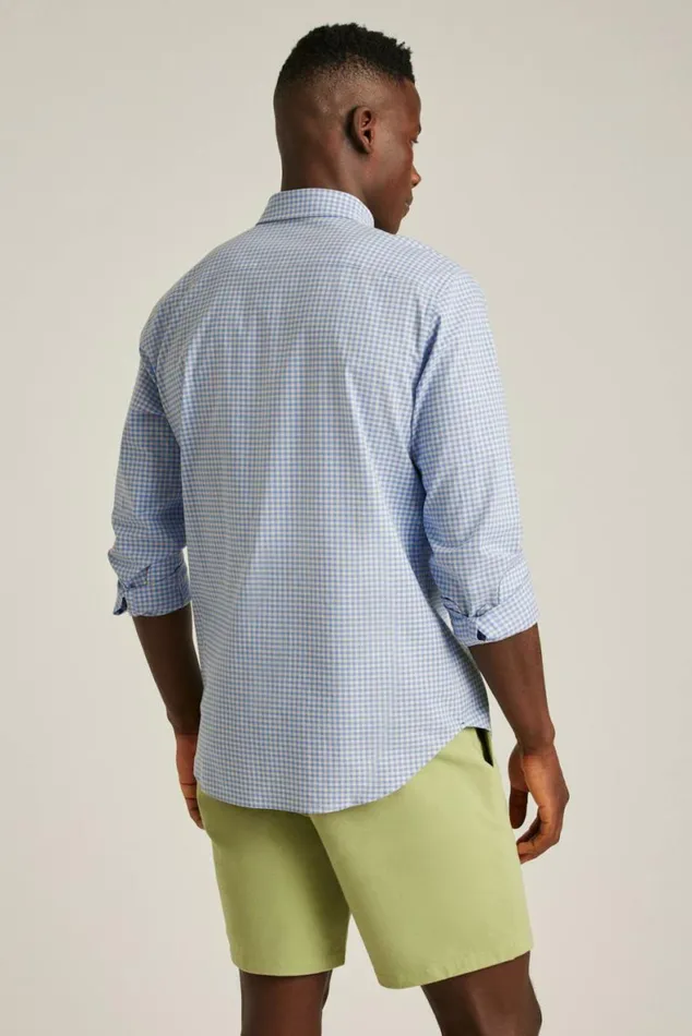 Men Everyday Shirt Navy Rose Gingham Bonobos Business Casual Shirts