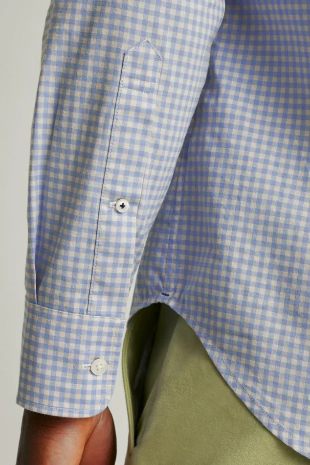 Men Everyday Shirt Navy Rose Gingham Bonobos Business Casual Shirts
