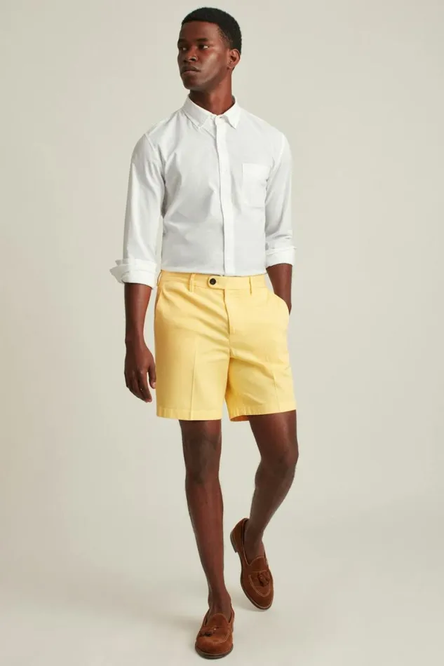 Men Everyday Shirt White Texture Slub Bonobos Business Casual Shirts