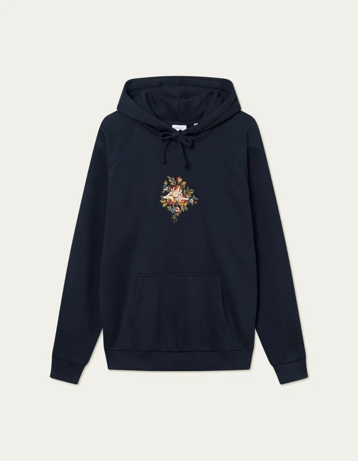 Men Fiore Hoodie 8211 Dark Navy Les Deux HoodiesSweatshirts