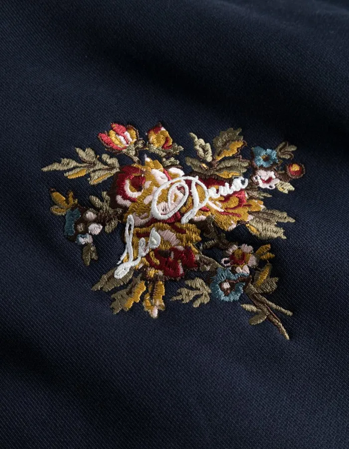 Men Fiore Hoodie 8211 Dark Navy Les Deux HoodiesSweatshirts