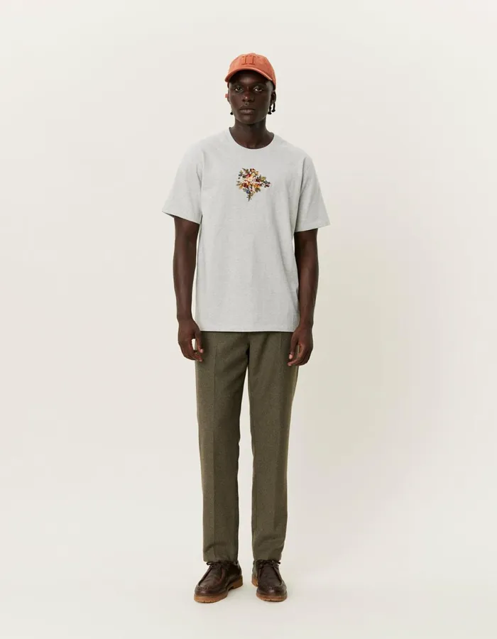 Men Fiore TShirt 8211 Snow Melange Les Deux Tshirts