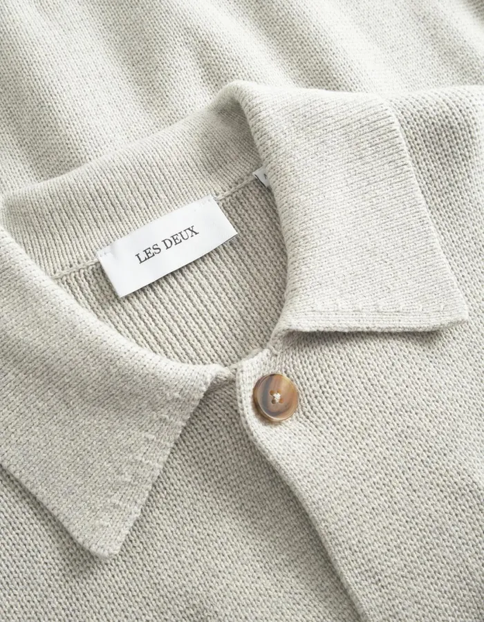 Men Fischer Cotton Milano Overshirt 8211 Light Sand Les Deux ShirtsOvershirts