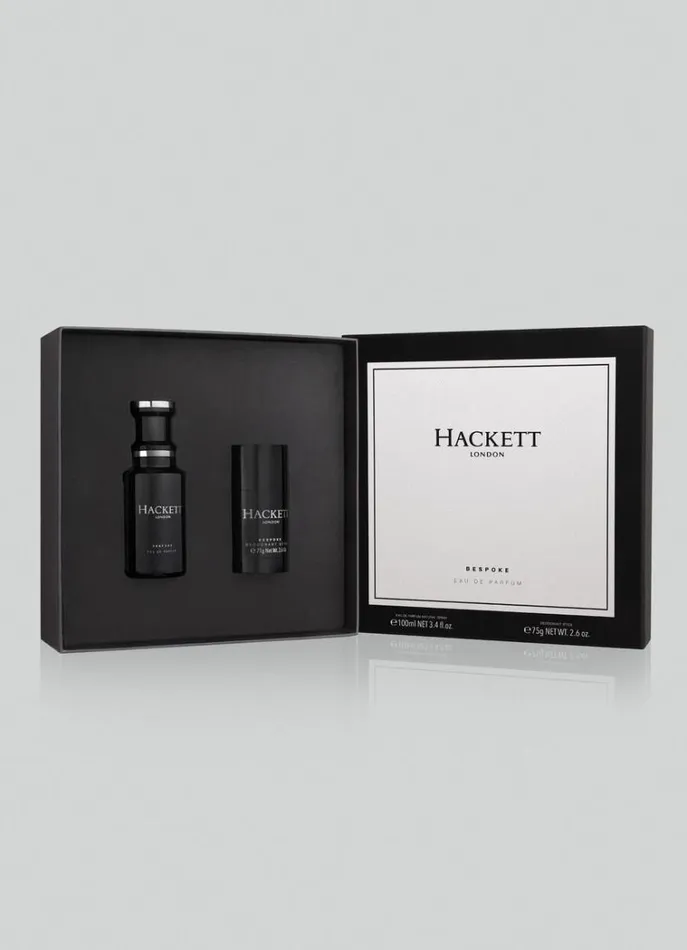 Men Fragrances and Personal Care Hackett London Gift Set Perfume And Deodorant For Him Charcoal Grey