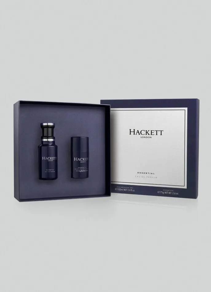 Men Fragrances and Personal Care Hackett London Gift Set Perfume And Deodorant For Him Dark Blue