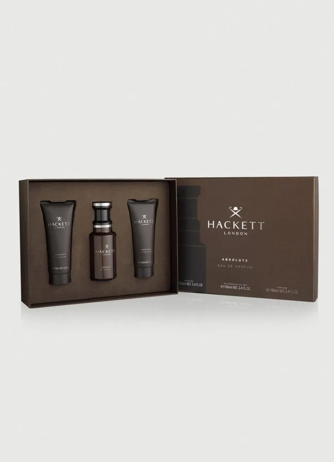 Men Fragrances and Personal Care Hackett London Hackett Absolute Gift Set Brown