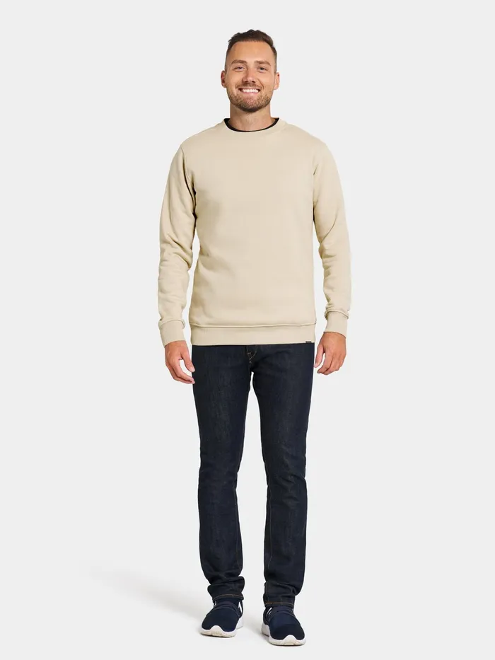Men Fyn Sweater Light Beige Didriksons Hoodies and Sweatshirts