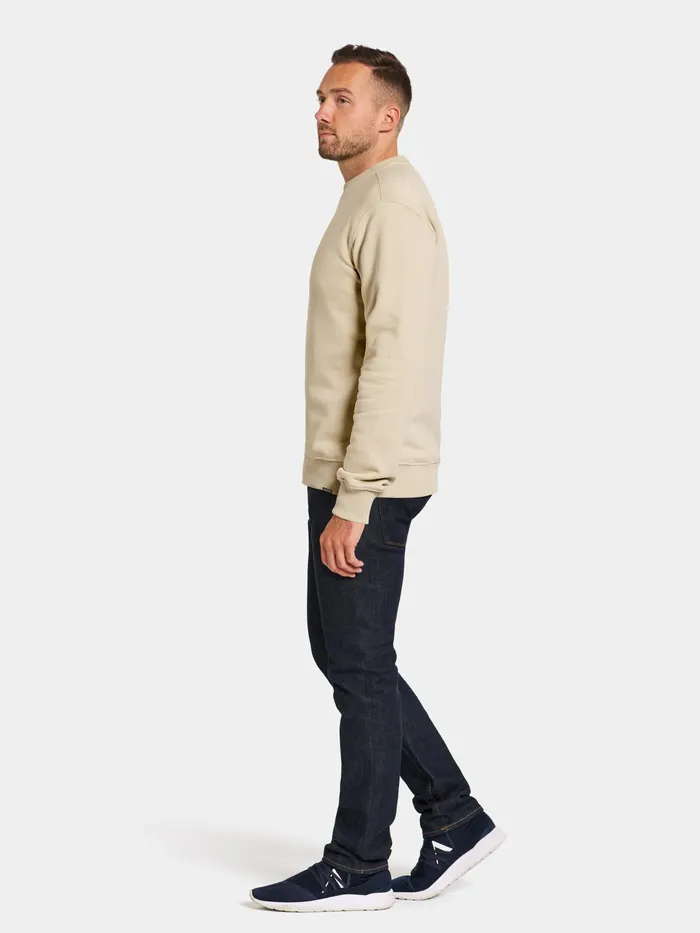 Men Fyn Sweater Light Beige Didriksons Hoodies and Sweatshirts