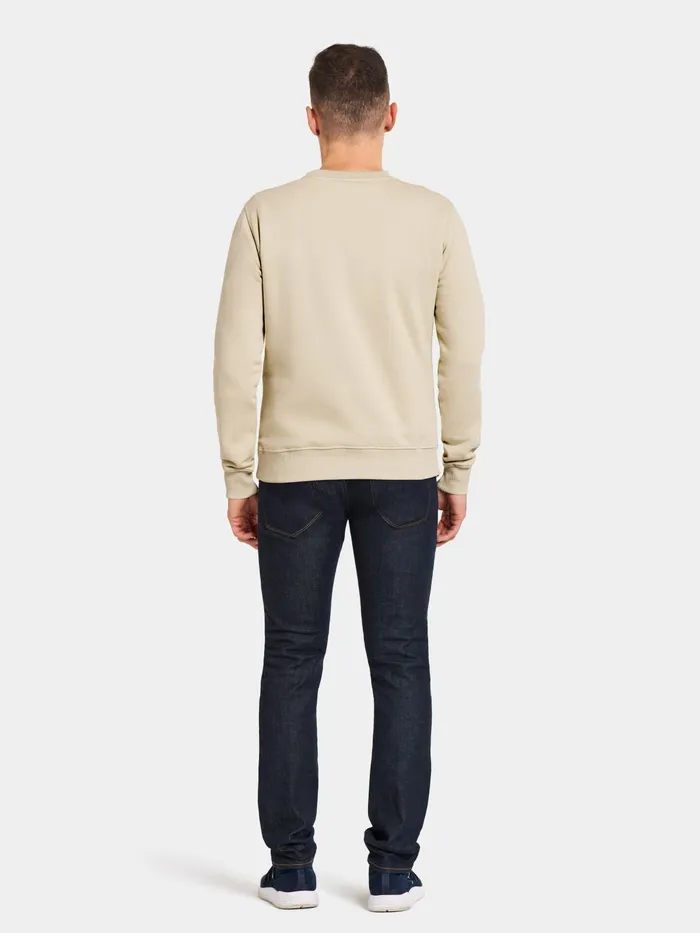 Men Fyn Sweater Light Beige Didriksons Hoodies and Sweatshirts