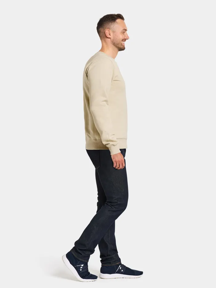 Men Fyn Sweater Light Beige Didriksons Hoodies and Sweatshirts
