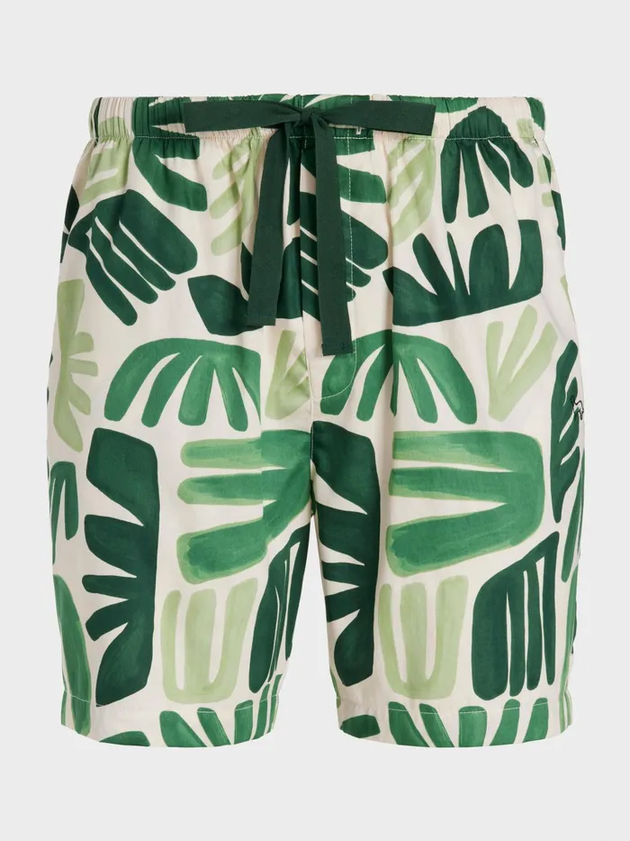 Men Geo Palm Mid Short Multi Peter Alexander Shorts
