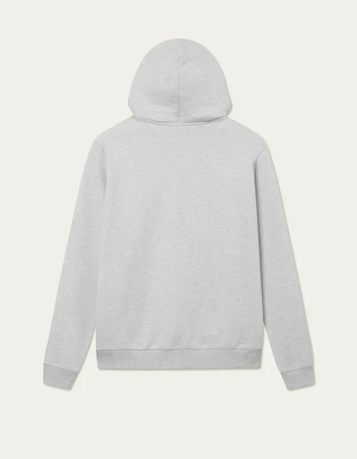Men Geoffroy Zipper Hoodie 8211 Snow Melange Les Deux HoodiesSweatshirts