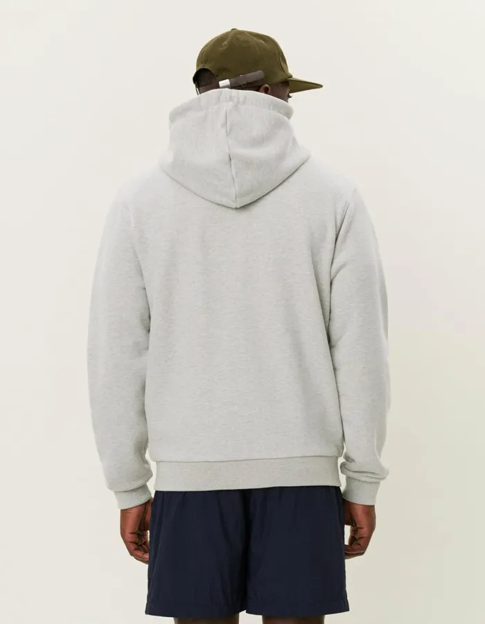 Men Geoffroy Zipper Hoodie 8211 Snow Melange Les Deux HoodiesSweatshirts