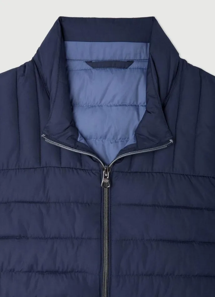 Men Gilets Hackett London Ultralight Padded Gilet Navy Blazer