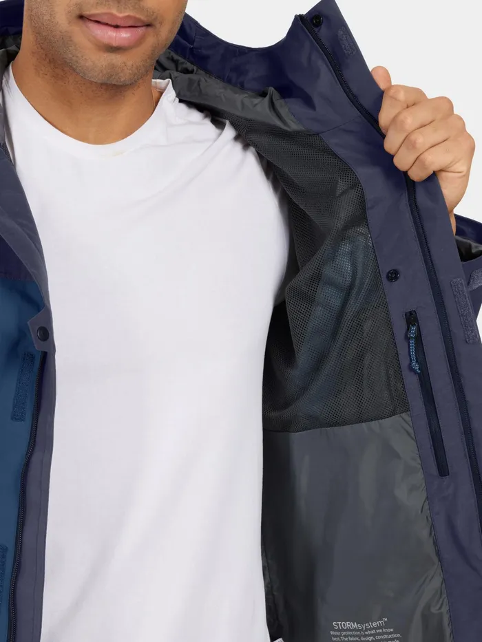 Men Grit Jacket Blue Arcad Didriksons Autumn Jackets