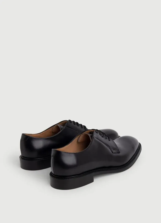 Men Hackett X Cheaney Hackett London Leather Derby Shoes Black