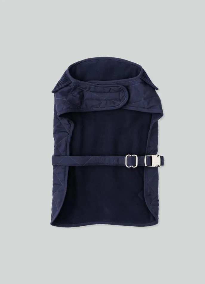 Men Hackett X Hugo and Hudson Hackett London Quilted Jacket For Dogs 8211 Medium Navy