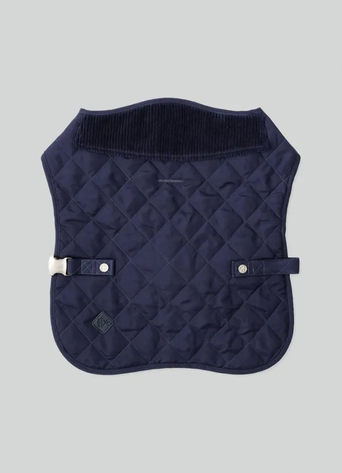 Men Hackett X Hugo and Hudson Hackett London Quilted Jacket For Dogs 8211 Medium Navy