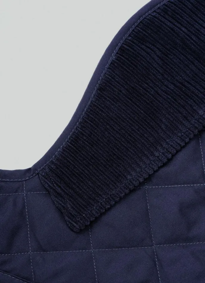 Men Hackett X Hugo and Hudson Hackett London Quilted Jacket For Dogs 8211 Medium Navy