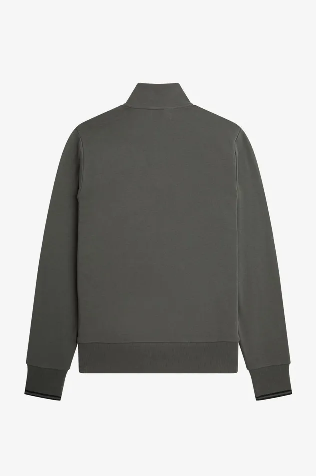 Men Half Zip Sweatshirt Field Green Fred Perry Sweatshirts