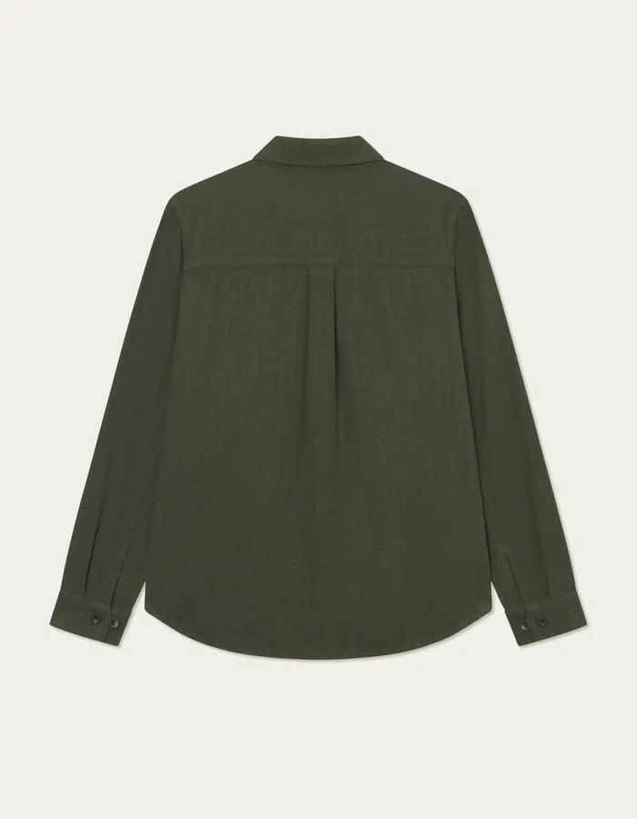 Men Hamilton Overshirt 8211 Forest Green Les Deux ShirtsOvershirts