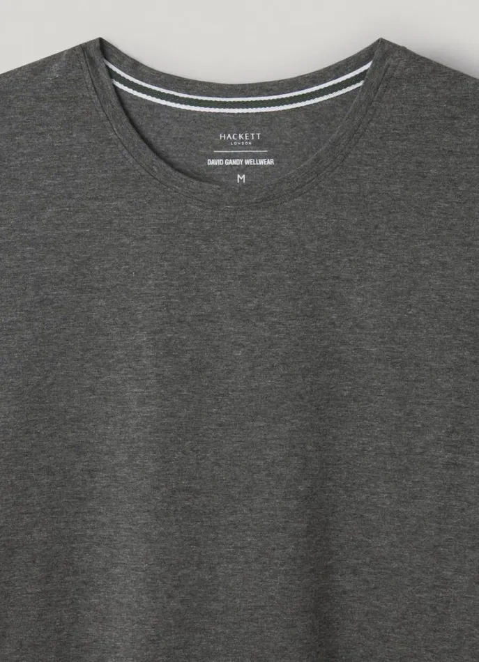 Men Homewear Hackett London Regular Fit Long Sleeve TShirt Marl Grey