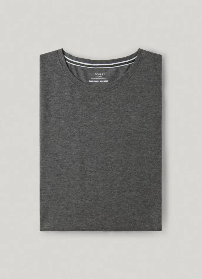 Men Homewear Hackett London Regular Fit Long Sleeve TShirt Marl Grey