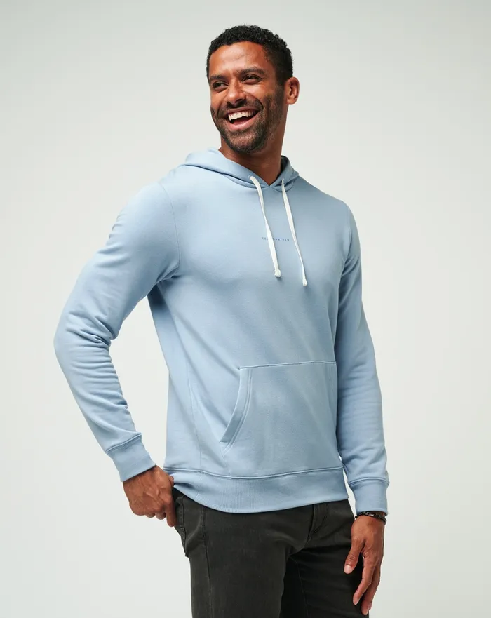 Men Hoodies and Sweatshirts TravisMathew COASTAL CLOUD HOODIE Ash Blue