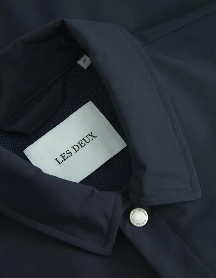 Men Idris Coach Jacket 8211 Dark Navy Les Deux JacketsCoats