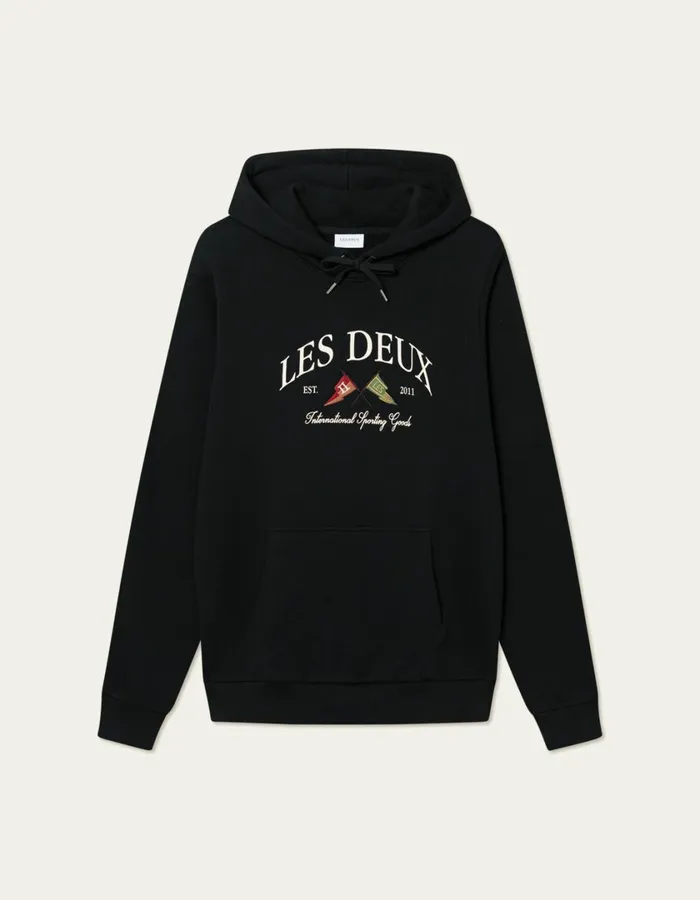 Men Ivy League Hoodie 8211 BlackBlack Les Deux HoodiesSweatshirts