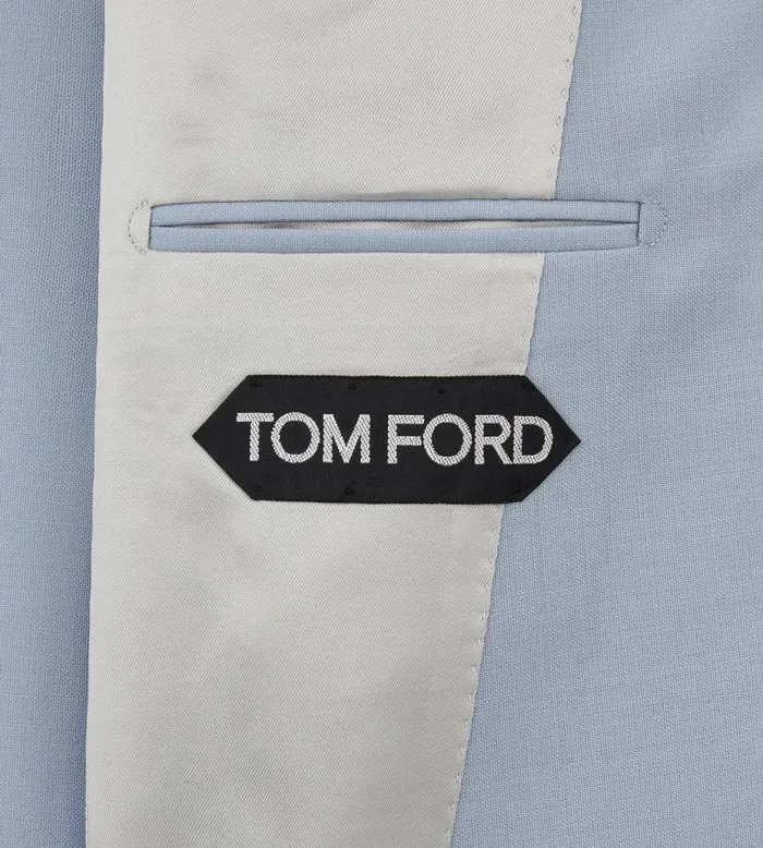 Men Jackets Tom Ford Original Mohair Atticus Jacket Wedgewood Blue Men Jackets Tom Ford Original Mohair Atticus Jacket Wedgewood Blue