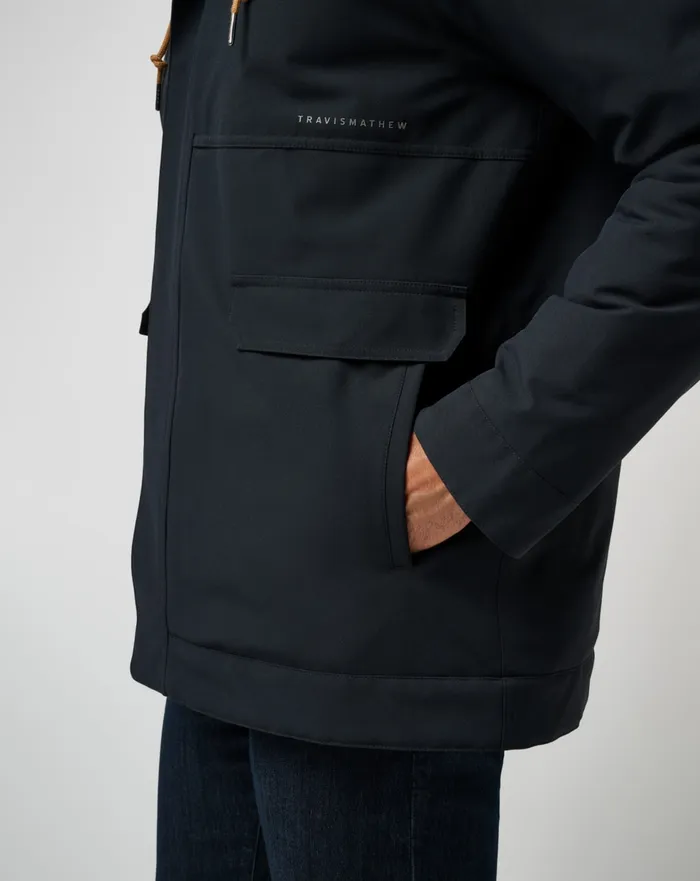 Men Jackets TravisMathew MOUNTAIN PASS JACKET Black