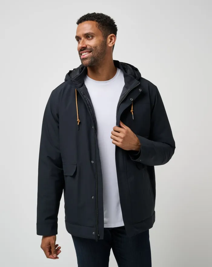 Men Jackets TravisMathew MOUNTAIN PASS JACKET Black