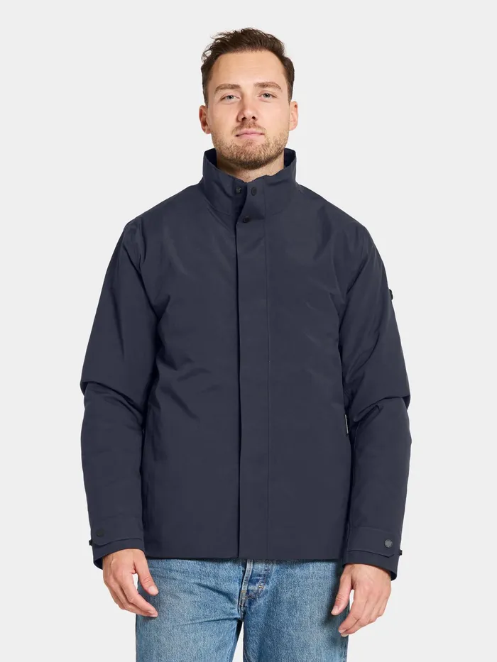 Men Jakob Jacket Dark Night Blue Didriksons Autumn Jackets