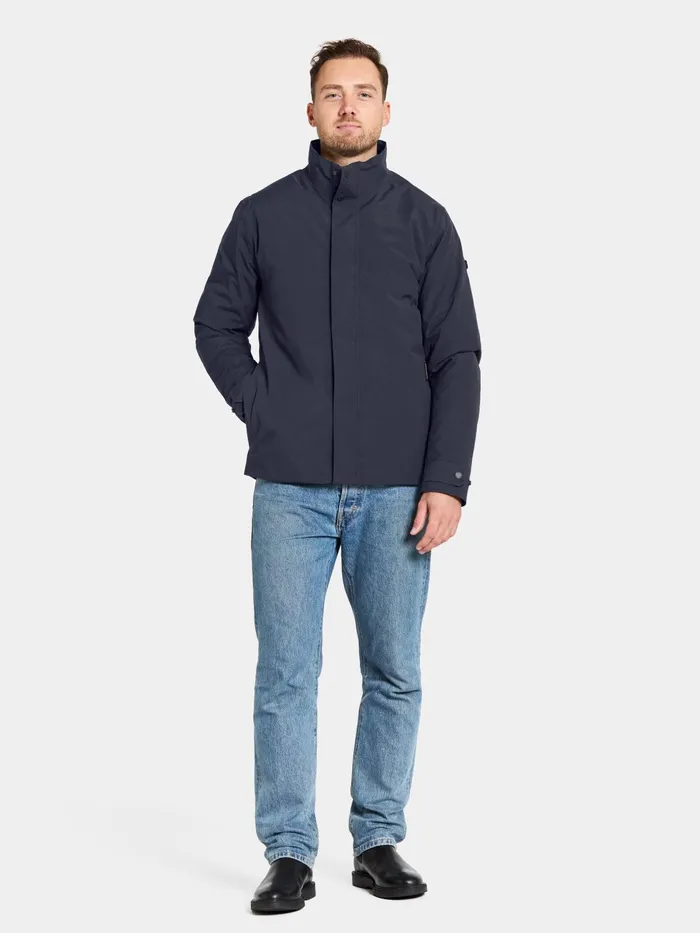 Men Jakob Jacket Dark Night Blue Didriksons Autumn Jackets