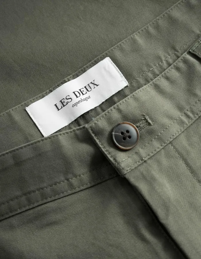 Men Jared Twill Chino Pants 8211 Olive Night Les Deux Pants