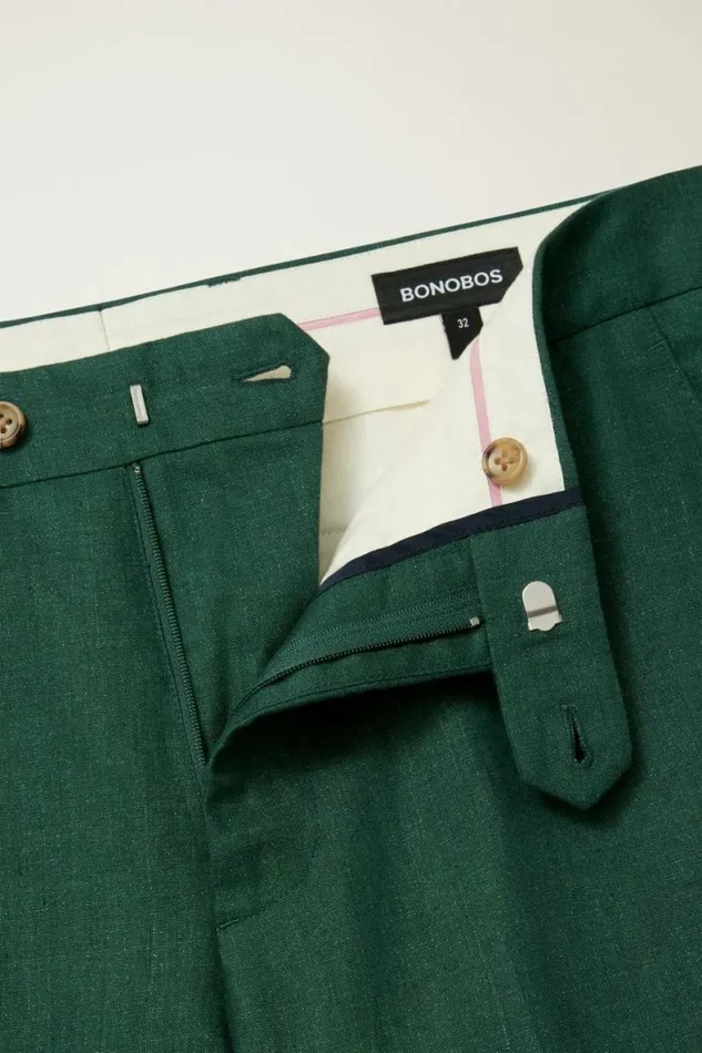 Men Jetsetter Italian Linen Dress Pant Mineral Green Bonobos Dress Pants