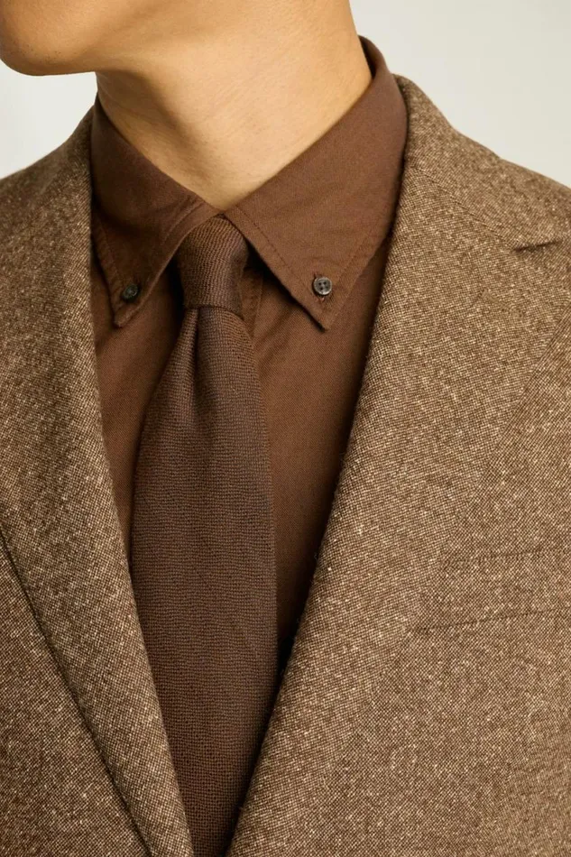 Men Jetsetter Italian Wool Suit Khaki Donegal Bonobos Suits
