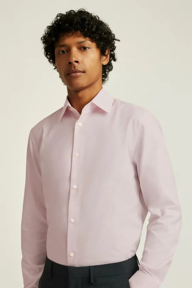 Men Jetsetter Premium Dress Shirt Pink Dobby Bonobos Formal Dress Shirts