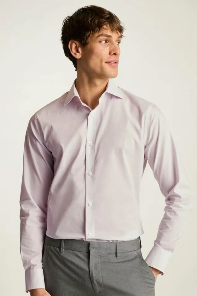 Men Jetsetter Stretch Dress Shirt Lavender Zig Zag Bonobos Business Casual Shirts
