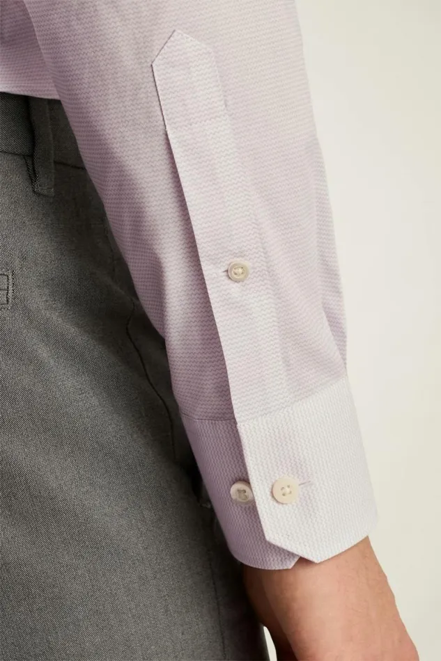 Men Jetsetter Stretch Dress Shirt Lavender Zig Zag Bonobos Business Casual Shirts