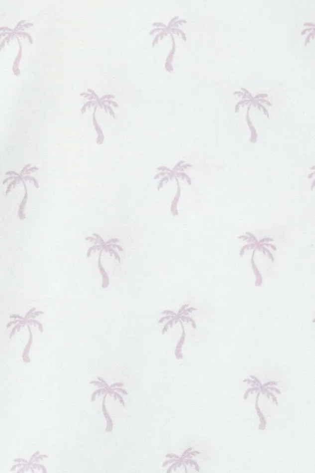 Men Jetsetter Stretch Dress Shirt Lilac Venice Palm Bonobos Business Casual Shirts