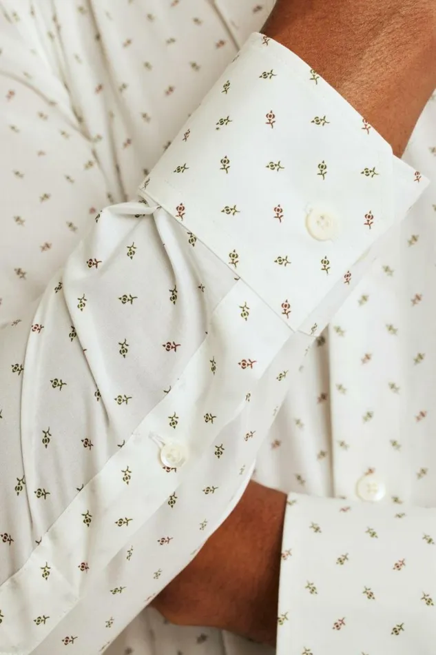 Men Jetsetter Stretch Dress Shirt Olive Ames Floral Bonobos Business Casual Shirts