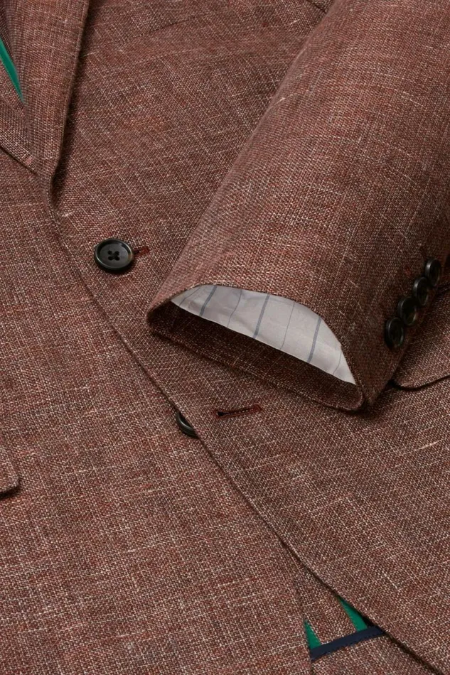 Men Jetsetter Unconstructed Italian Blazer Berry Basketweave Bonobos Blazers and Sport Coats